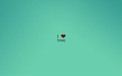 free wallpaper - i love typo