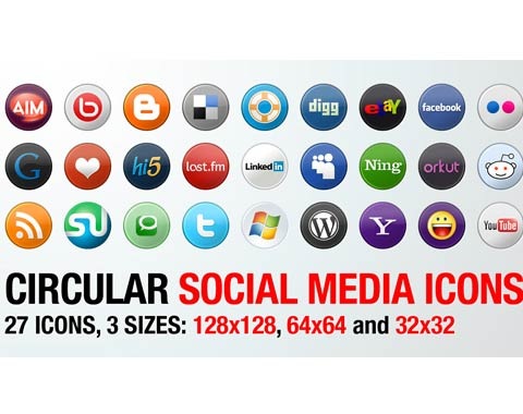 circular-social-media-icons