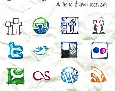 hand-drawn-icon-set