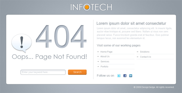 404 Error Templates