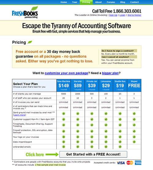 instantShift - Inspirational Pricing Page Designs