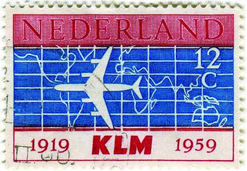 1959 Netherlands - KLM Airline's 40th Anniversary 1919-1959