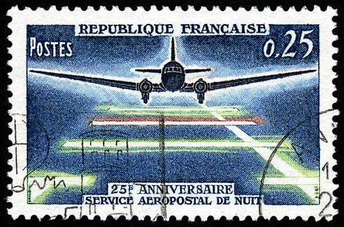 1964 France - 25e Anniversaire Service Aeropostal de Nuit