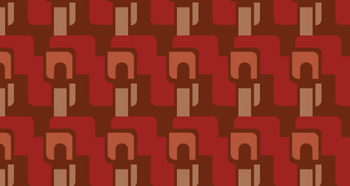 hot retro pattern