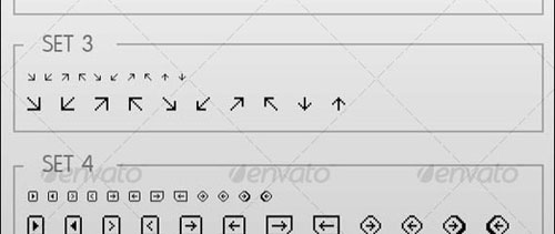 50 Pixel Arrow Icons