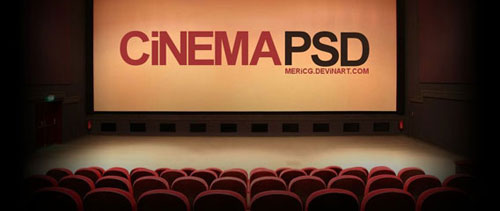 Cinema free psd file