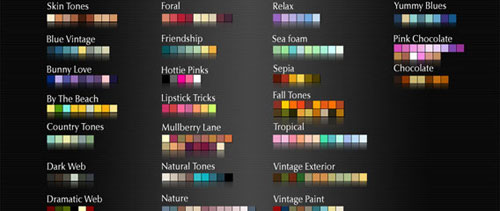 Complementary Colour Swatches free psd file