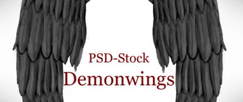 Demon wings free psd file