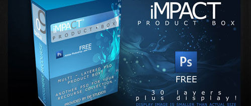 Product box free psd file