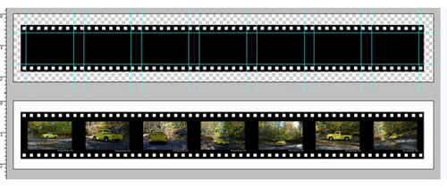 Film strip free psd file