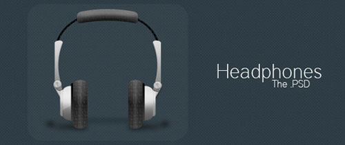 Headphones free psd file