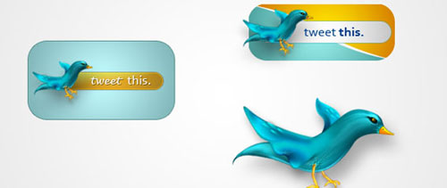 Twitter icons free psd file