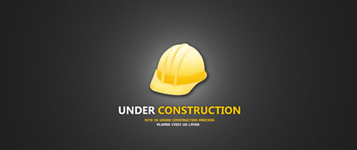 Under construction free psd file