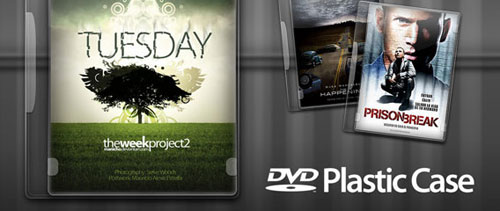 DVD Plastic Case free psd file