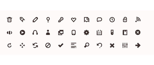 Iconic minimalist icons