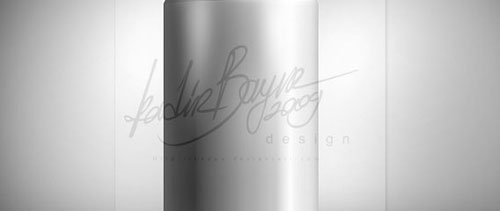 Metallic soda can free psd file