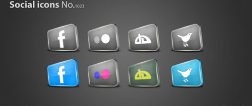 Social icons free psd file