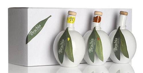 Brachia Olive Oil package design