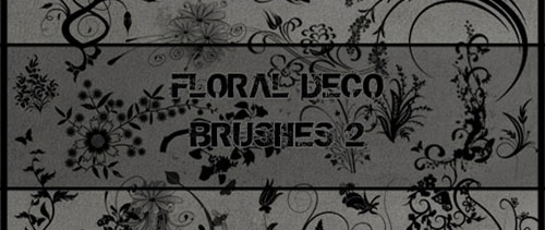 Floral Deco 2 Photoshop Brushes