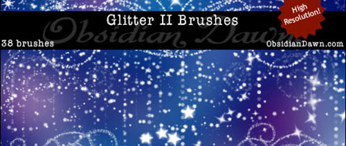 Glitter II Brushes for Photoshop