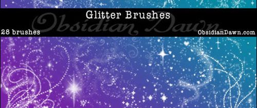 Glitter + Sparkles Brushes for Photoshop