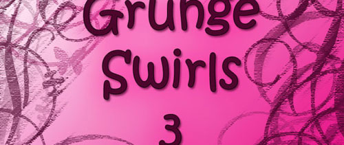 Grunge Swirl Brushes 3 for Photoshop