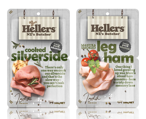 Hellers package design