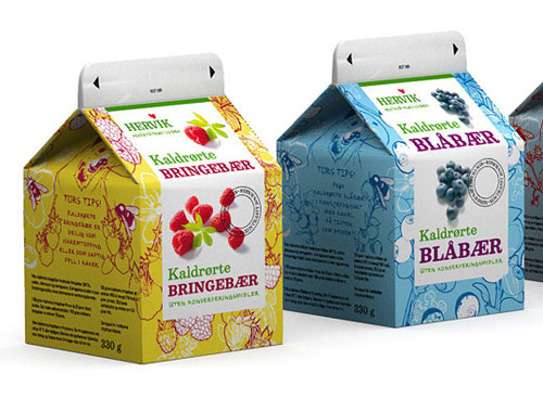 Hervik package design