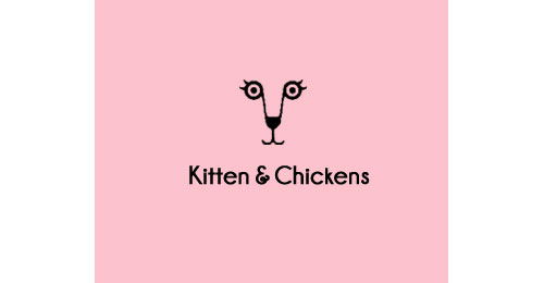 Kitten and Chickens logo