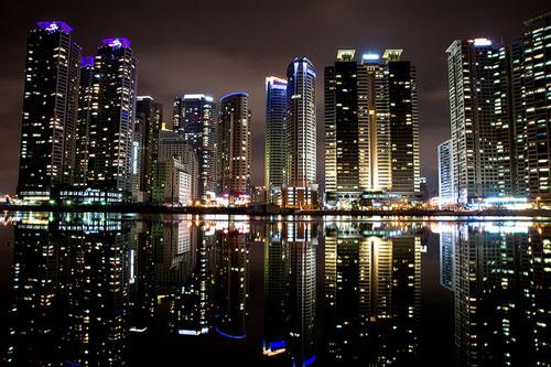 Haeundae Marine city, Busan, Korea photography