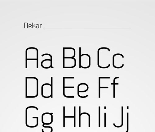 Download dekar free font