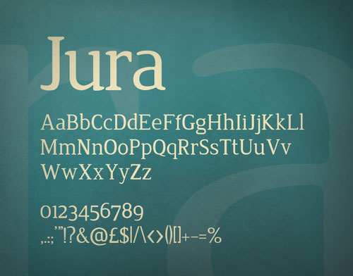Download jura free font