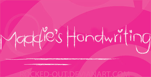 Download Maddie's free font