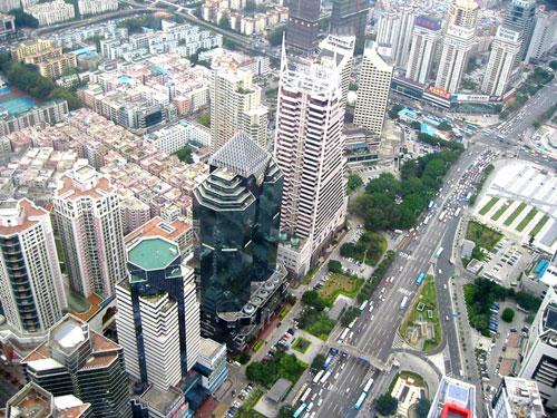 Bank, Hospital and Library building, Stock Exchange, Bank of China, Shenzhen, China photography