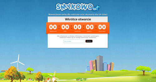 smykowo.net launching soon page design