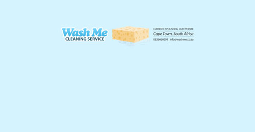 washme.co.za launching soon page design