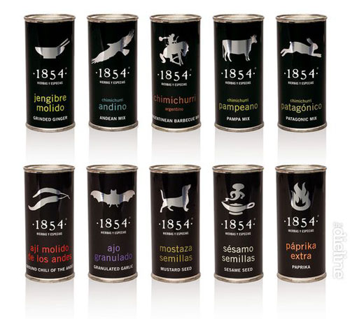 1854 Herbs and Spices Aluminum Based Package Design