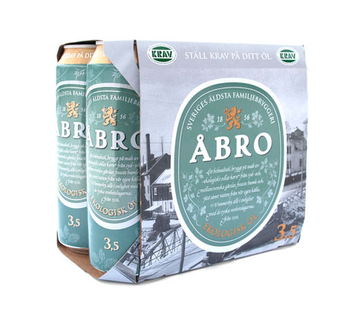 Abro Organic Lager Aluminum Based Package Design