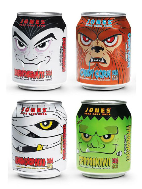 Jones Soda Halloween Edition Aluminum Based Package Design