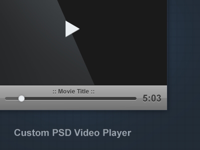 Video Player PSD