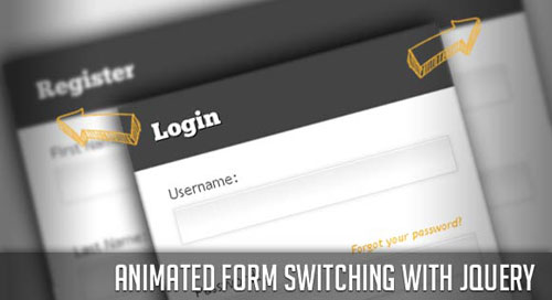 Animated Form Switching with jQuery tutorial