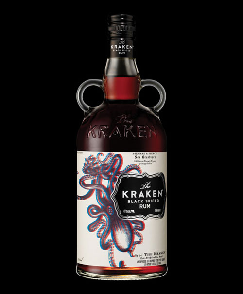 Kraken Rum 3D Package Design