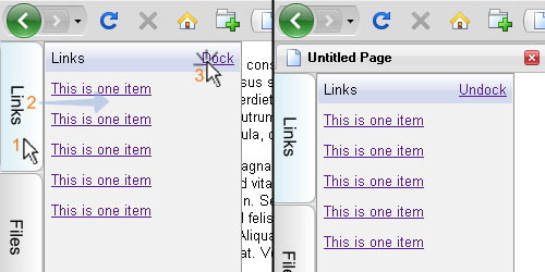 Advanced docking using jQuery tutorial