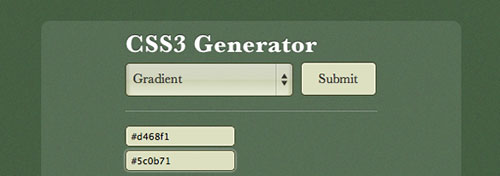 Creating a CSS3 Generator with CSS3, HTML5 and jQuery tutorial
