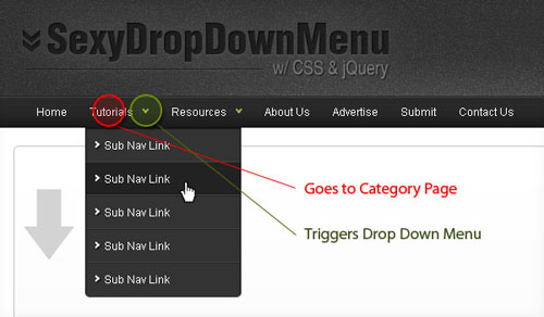 Sexy Drop Down Menu w/ jQuery & CSS tutorial