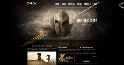 epicagency.net HTML5 and CSS 3 inspiration showcase site