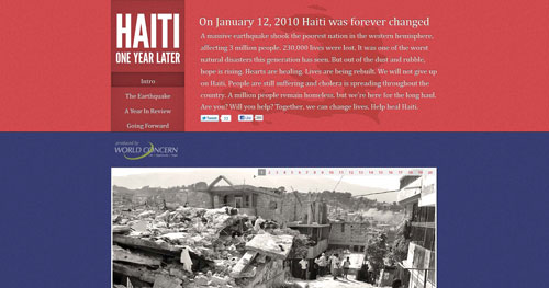 haitioneyear.org HTML5 and CSS 3 inspiration showcase site