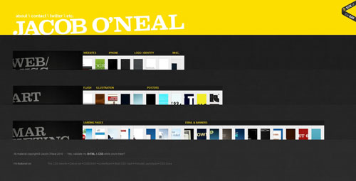 jacoboneal.com Selection Of 45 Sites That Are Neat Thanks To jQuery