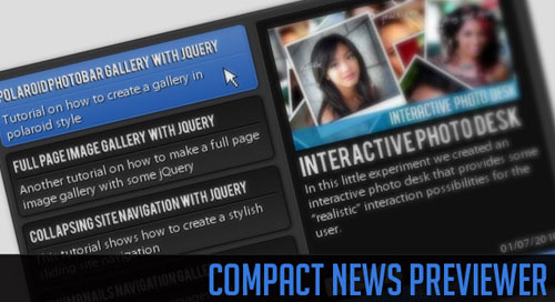 Compact News Previewer with jQuery tutorial