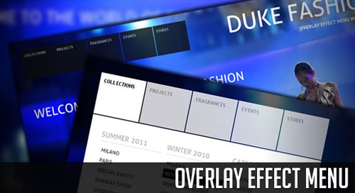 Overlay Effect Menu with jQuery tutorial